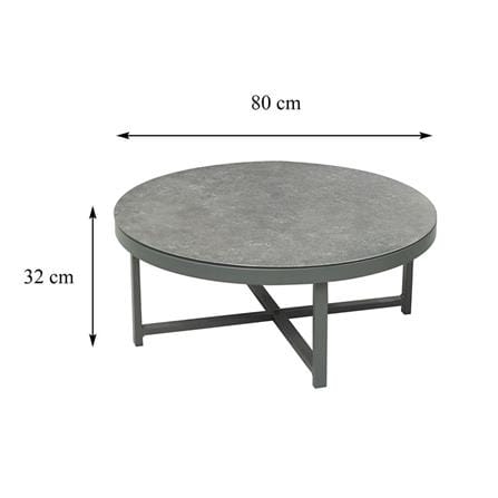 BENETTA  80X80X32 LIGHT GREY  4-SEAT UP PATIO FURNITURE (PRE-ORDER IMPORT PRODUCTS)