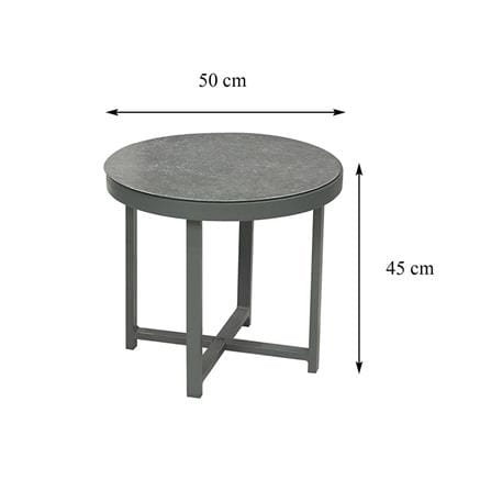 BENETTA  80X80X32 LIGHT GREY  4-SEAT UP PATIO FURNITURE (PRE-ORDER IMPORT PRODUCTS)