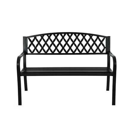 PATIO BENCH SPRING MAXWELL BLACK