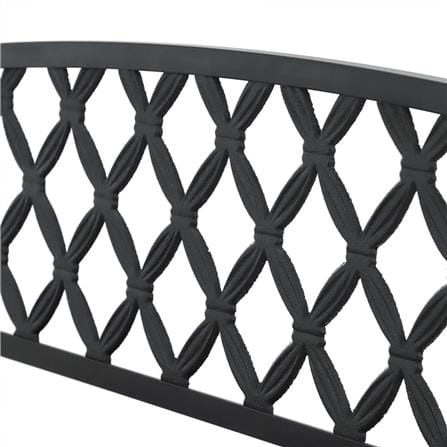 PATIO BENCH SPRING MAXWELL BLACK