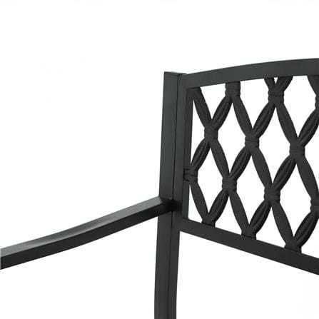 PATIO BENCH SPRING MAXWELL BLACK