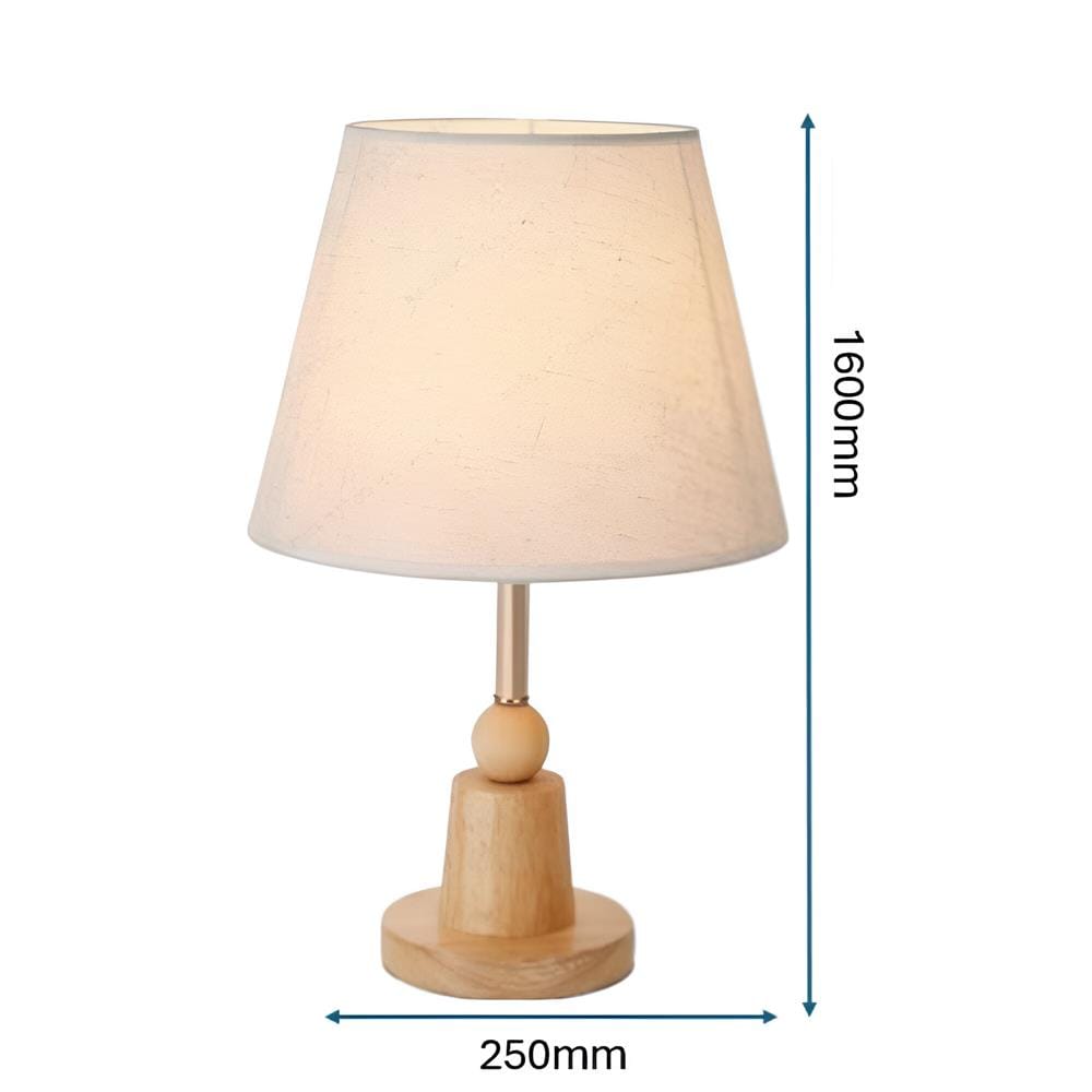 BRIGHT OBJECTIVES TABLE LAMP 16672 40CM LIGHT BROWN