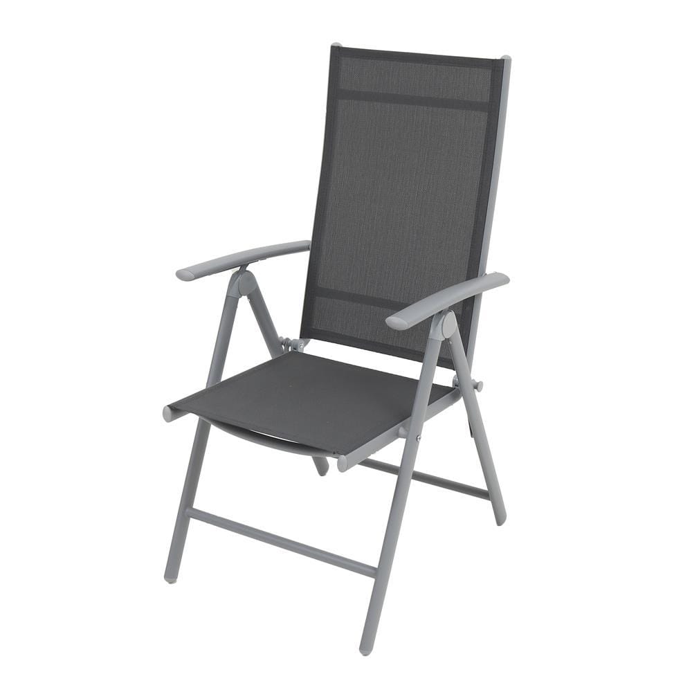 ALUMINUM FOLDING CHAIR SPRING TAYLOR GREY [EXCLUSIVE FROM HOMEPRO THAILAND]