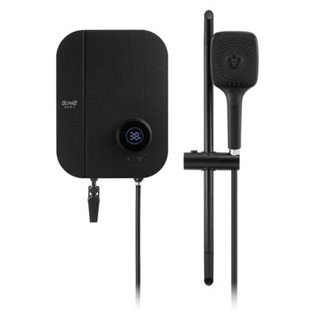 ALPHA SHOWER HEATER DC PUMP WITH HAND SHOWER WES7-DIGITAL BLACK CANVAS