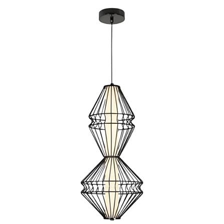BRIGHT OBJECTIVES PENDANT LAMP 16702 53CM BLACK CHROME