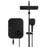 ALPHA SHOWER HEATER DC PUMP WITH RAIN SHOWER WES7-DIGITAL BLACK CANVAS