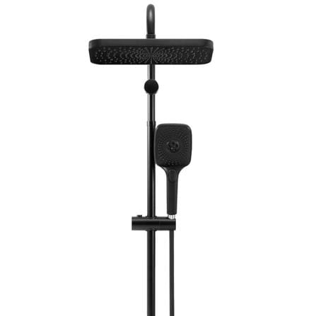 ALPHA SHOWER HEATER DC PUMP WITH RAIN SHOWER WES7-DIGITAL BLACK CANVAS