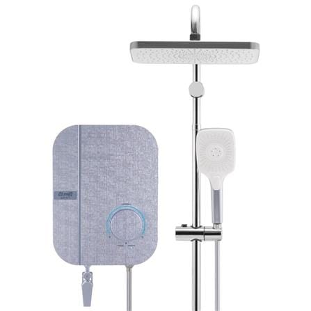 ALPHA SHOWER HEATER DC PUMP WITH RAIN SHOWER WES7-NEON BLUE LINEN