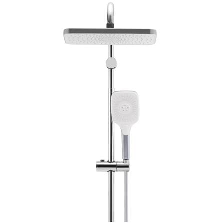 ALPHA SHOWER HEATER DC PUMP WITH RAIN SHOWER WES7-NEON BLUE LINEN