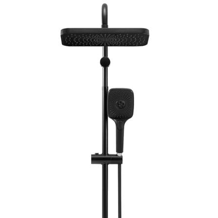 ALPHA SHOWER HEATER DC PUMP WITH RAIN SHOWER WES7-NEON BLACK CANVAS