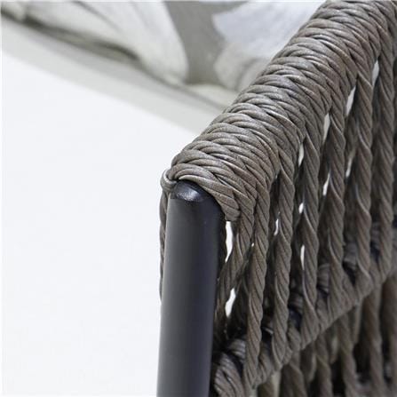RATTAN CHAIR SPRING LEEWAN BLACK/GREY 2PCS [EXCLUSIVE FROM HOMEPRO THAILAND]