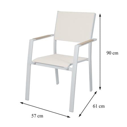 PATIO CHAIR BENETTA NICHOLAS WHITE [EXCLUSIVE FROM HOMEPRO THAILAND]