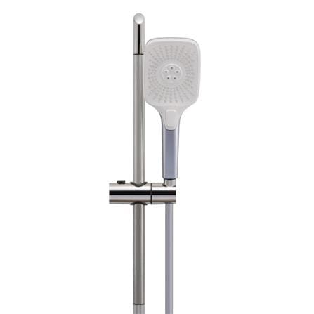 ALPHA SHOWER HEATER DC PUMP WITH HAND SHOWER WES7-DIGITAL BLUE LINEN