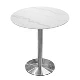 OUTDOOR TABLE WITH ROUND MARBLE TOP SPRING MARBLE MSL WHITE [EXCLUSIVE FROM HOMEPRO THAILAND]