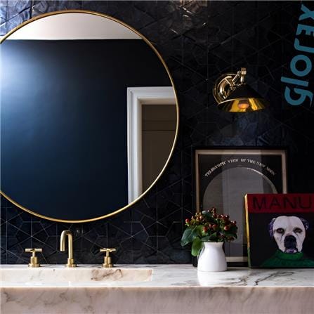 GLOREX ROUND MIRROR GLC RD60A282(GGD) 60CM GOLD