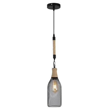PRE-ORDER BRIGHT OBJECTIVES PENDANT LAMP 14081/1 32CM BLACK BROWN