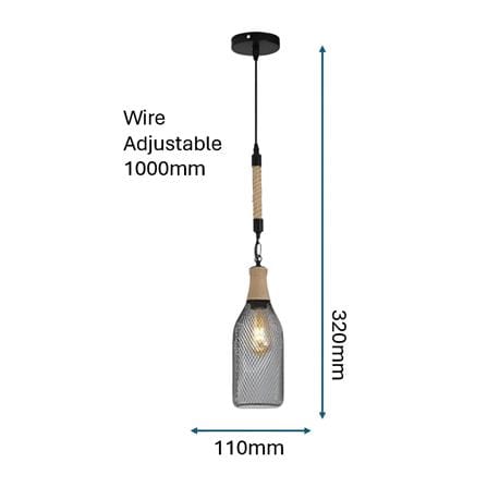 PRE-ORDER BRIGHT OBJECTIVES PENDANT LAMP 14081/1 32CM BLACK BROWN