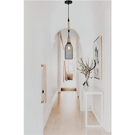 PRE-ORDER BRIGHT OBJECTIVES PENDANT LAMP 14081/1 32CM BLACK BROWN
