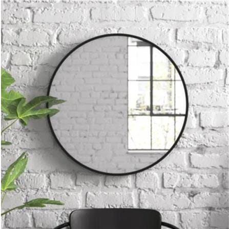 GLOREX ROUND MIRROR GLC RD60A282(BK) 60CM BLACK
