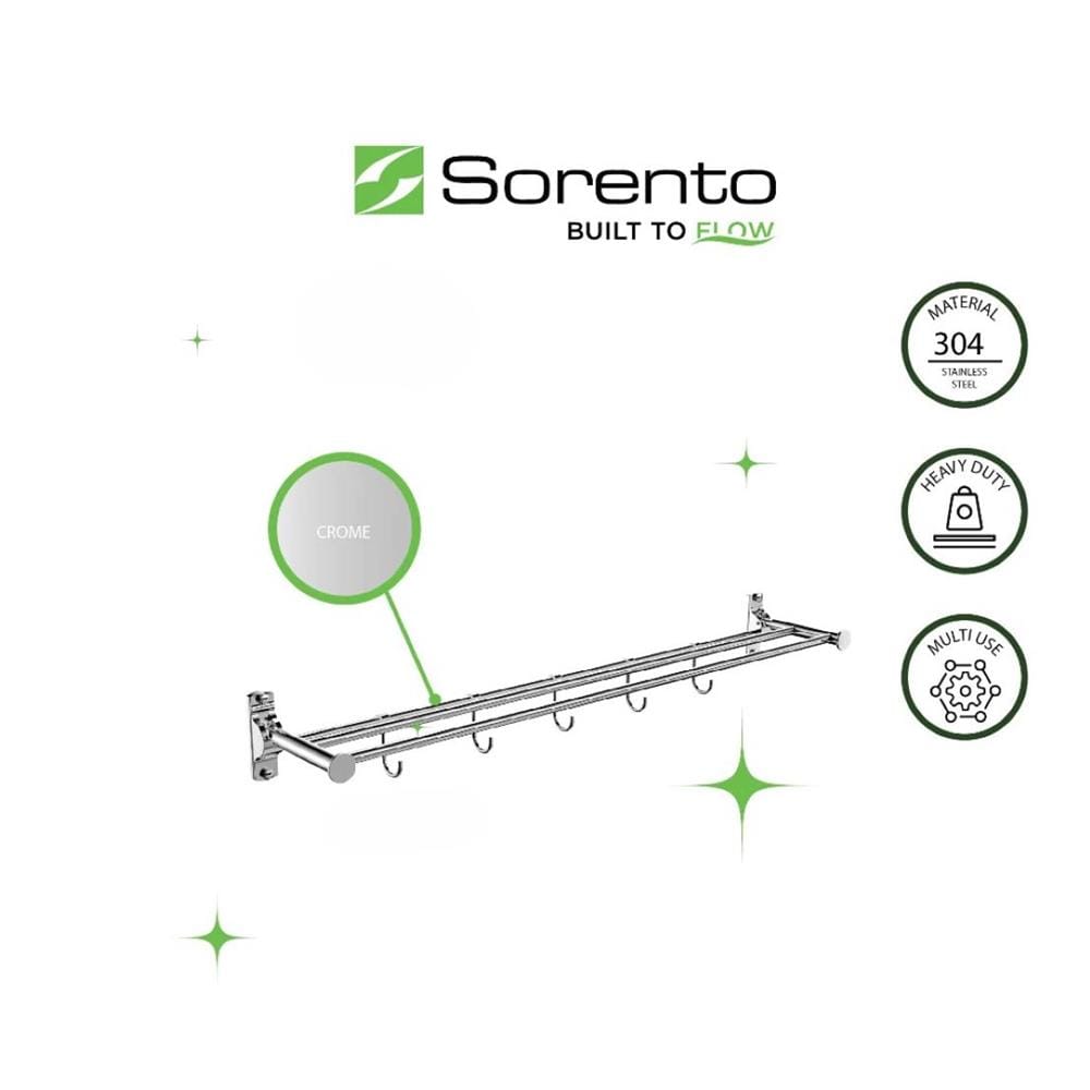 SORENTO TOWEL BAR SRT756-32-CR 80CM CHROME