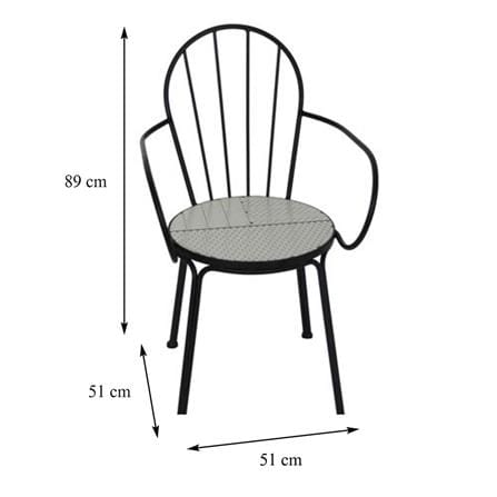 2-SEAT MOSAIC PATIO BISTRO SET SPRING FARIS WHITE/BLACK