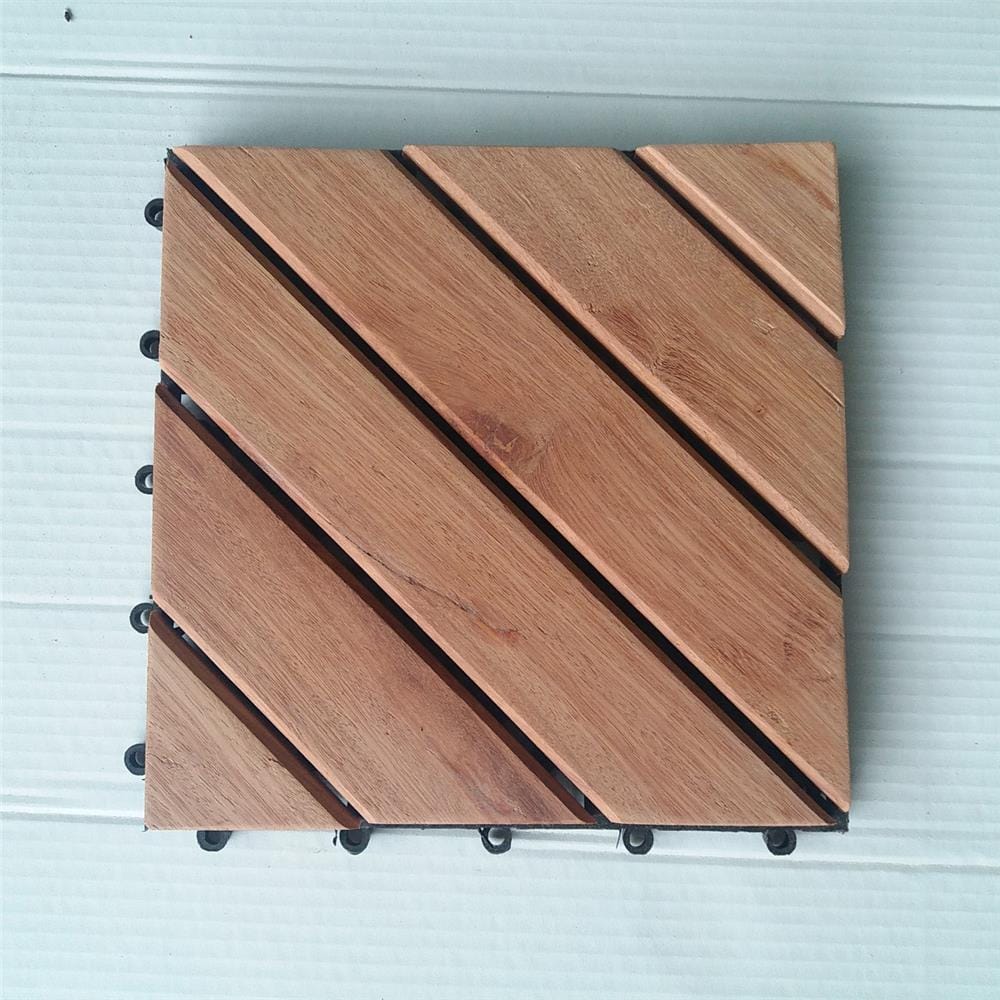 WOODEN FLOOR DECKING SPRING LARGE OBLIQUE PATTERN 30X30CM [EXCLUSIVE FROM HOMEPRO THAILAND]