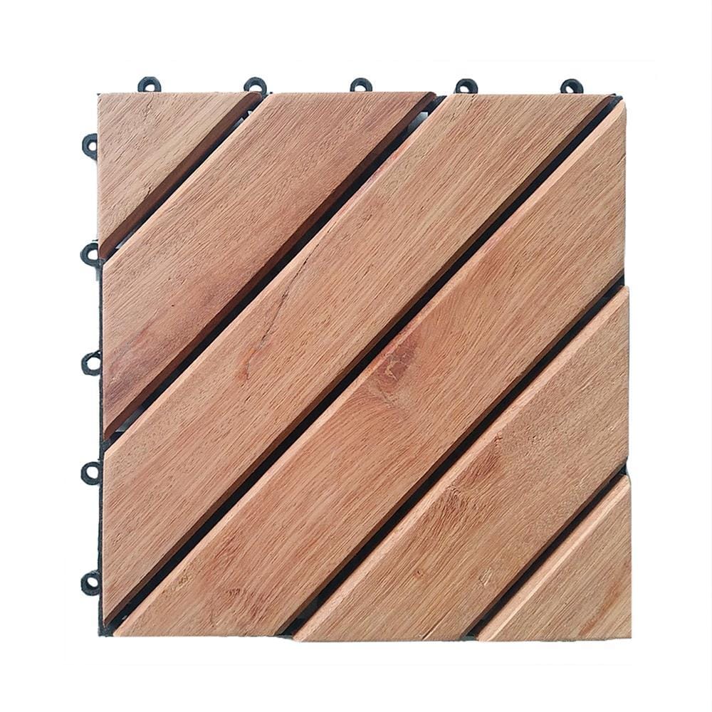 WOODEN FLOOR DECKING SPRING LARGE OBLIQUE PATTERN 30X30CM [EXCLUSIVE FROM HOMEPRO THAILAND]