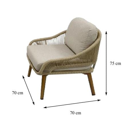 4-SEAT PATIO CONVERSATION SET BENETTA BENEDICT BEIGE [EXCLUSIVE FROM HOMEPRO THAILAND]