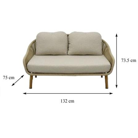 4-SEAT PATIO CONVERSATION SET BENETTA BENEDICT BEIGE [EXCLUSIVE FROM HOMEPRO THAILAND]