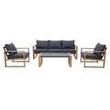 5-SEATER PATIO CONVERSATION SET BENETTA SERENITY BLACK [EXCLUSIVE FROM HOMEPRO THAILAND]