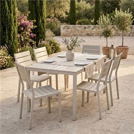 PATIO CHAIR HDPE SPRING HARIS BEIGE