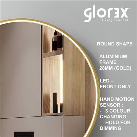 GLOREX LED MIRROR RD70A402-HSLED-GGD 70CM