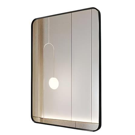 GLOREX ALUMINUM FRAME MIRROR RRM6080A282-BK 80x60CM