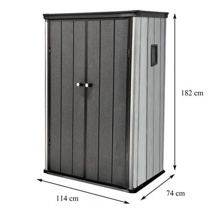 OUTDOOR CABINET SPRING MA SHU 114CM GREY [EXCLUSIVE FROM HOMEPRO THAILAND]