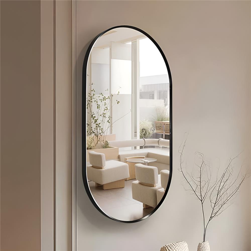 GLOREX MIRROR PLM5090A282 90X50CM BLACK