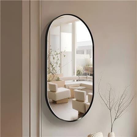 GLOREX MIRROR PLM5090A282 90X50CM BLACK