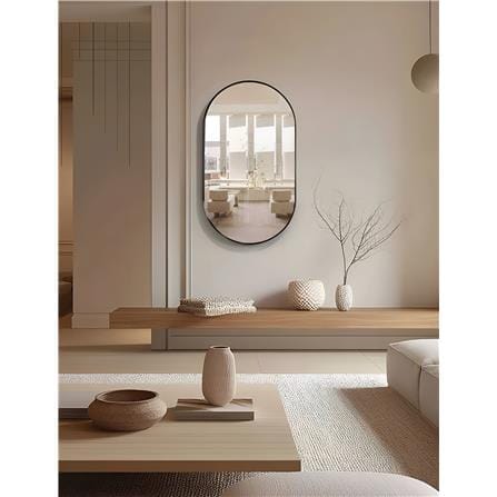 GLOREX MIRROR PLM5090A282 90X50CM BLACK