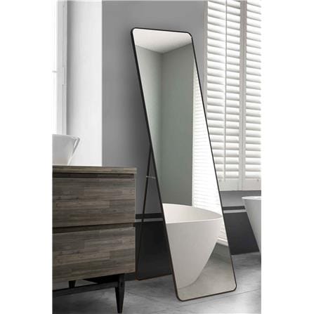 GLOREX FLOOR-WALL MIRROR 5003 160X50CM BLACK