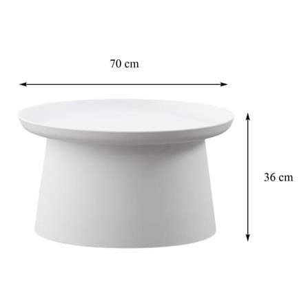 SIDE TABLE SPRING VIVIAN WHITE [EXCLUSIVE FROM HOMEPRO THAILAND]