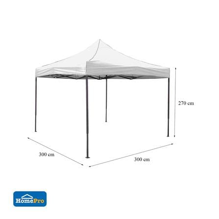 GAZEBO CANOPY TENT ME LIVING 3X3M WHITE [EXCLUSIVE FROM HOMEPRO THAILAND]