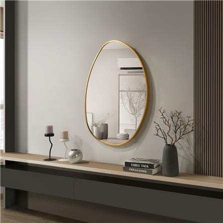 GLOREX MIRROR PB7090A/G 90x70CM GOLD