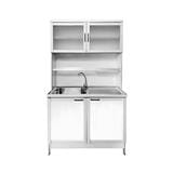 FREESTANDING KITCHEN SINK CABINET CABIN SIENA 100CM WHITE [EXCLUSIVE FROM HOMEPRO THAILAND]
