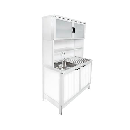 FREESTANDING KITCHEN SINK CABINET CABIN SIENA 100CM WHITE [EXCLUSIVE FROM HOMEPRO THAILAND]