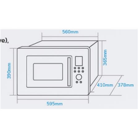 ELBA BUILT-IN MICROWAVE OVEN EMO-Q2881BI(BK) 28LITER