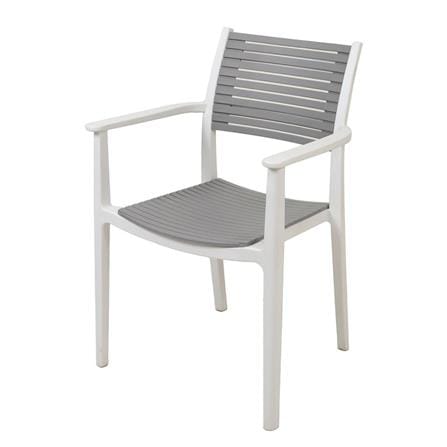 PLASTIC CHAIR SPRING VENITA GREY/WHITE [EXCLUSIVE FROM HOMEPRO THAILAND]