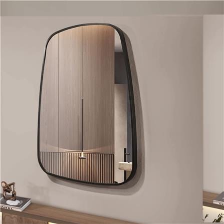 GLOREX MIRROR RT6080A/B 80x60CM BLACK