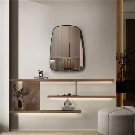 GLOREX MIRROR RT6080A/B 80x60CM BLACK
