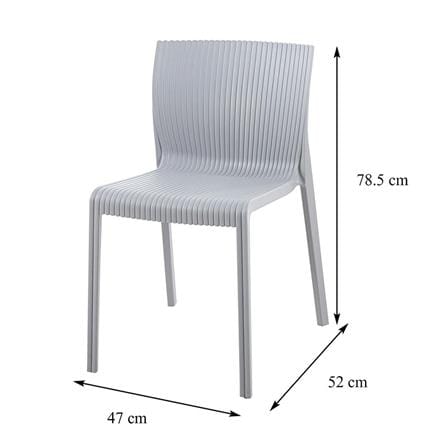 PLASTIC CHAIR SPRING PRIM WHITE [EXCLUSIVE FROM HOMEPRO THAILAND]