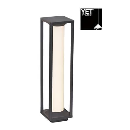 YETPLUS BOLLARD BL3311 H60 24W 3000K (WARM WHITE) STONE GREY 60CM