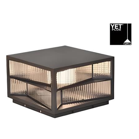 YETPLUS GATE LAMP B0166 250 E27 STONE GREY 25CM